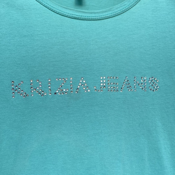 Krizia Jeans cotton top with long sleeves, IT Sz 42 - Picture 2 of 6